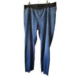 16 W INC International Concepts Tapered Leg Elastic Waist Jeggings